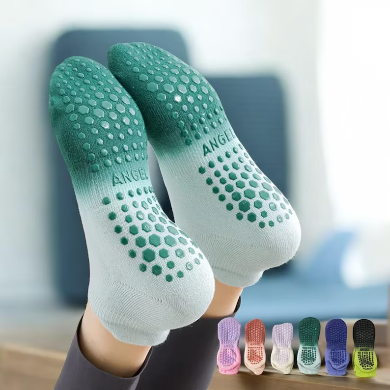 Tie Dye Pilates Grip Socks
