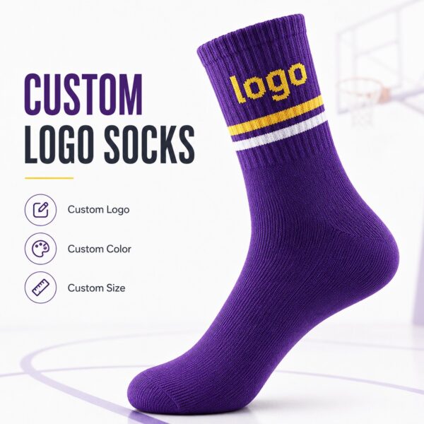 Custom Sport Logo Socks