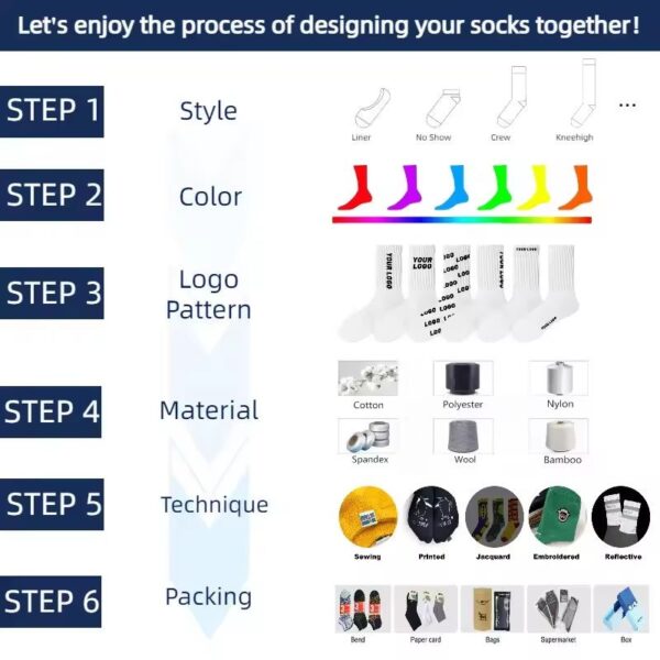 Custom Logo Running Socks