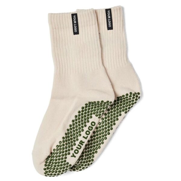 Custom Woven Label Grip Socks