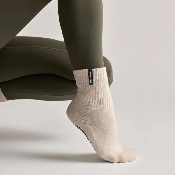 Custom Woven Label Grip Socks