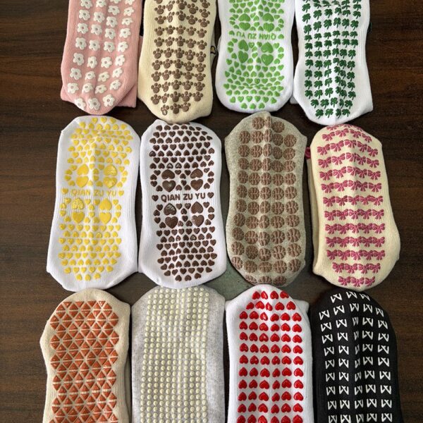 Custom Woven Label Grip Socks