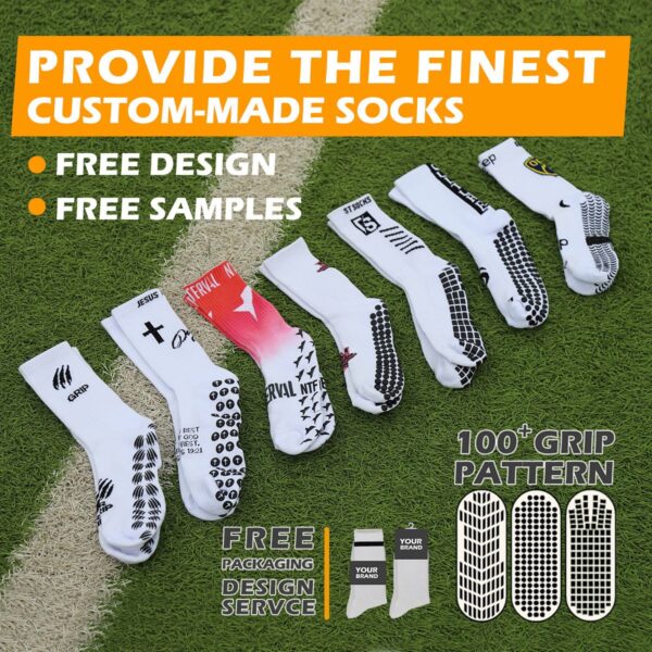 Personlized Soccer Grip Socks