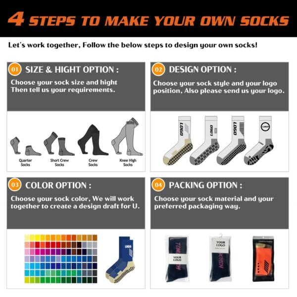Personlized Soccer Grip Socks